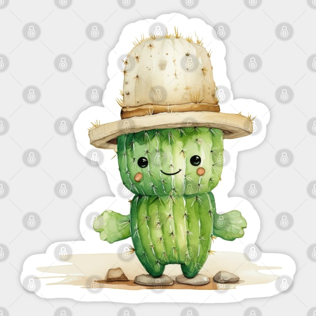 Cactuar Watercolor Sticker by Nightarcade